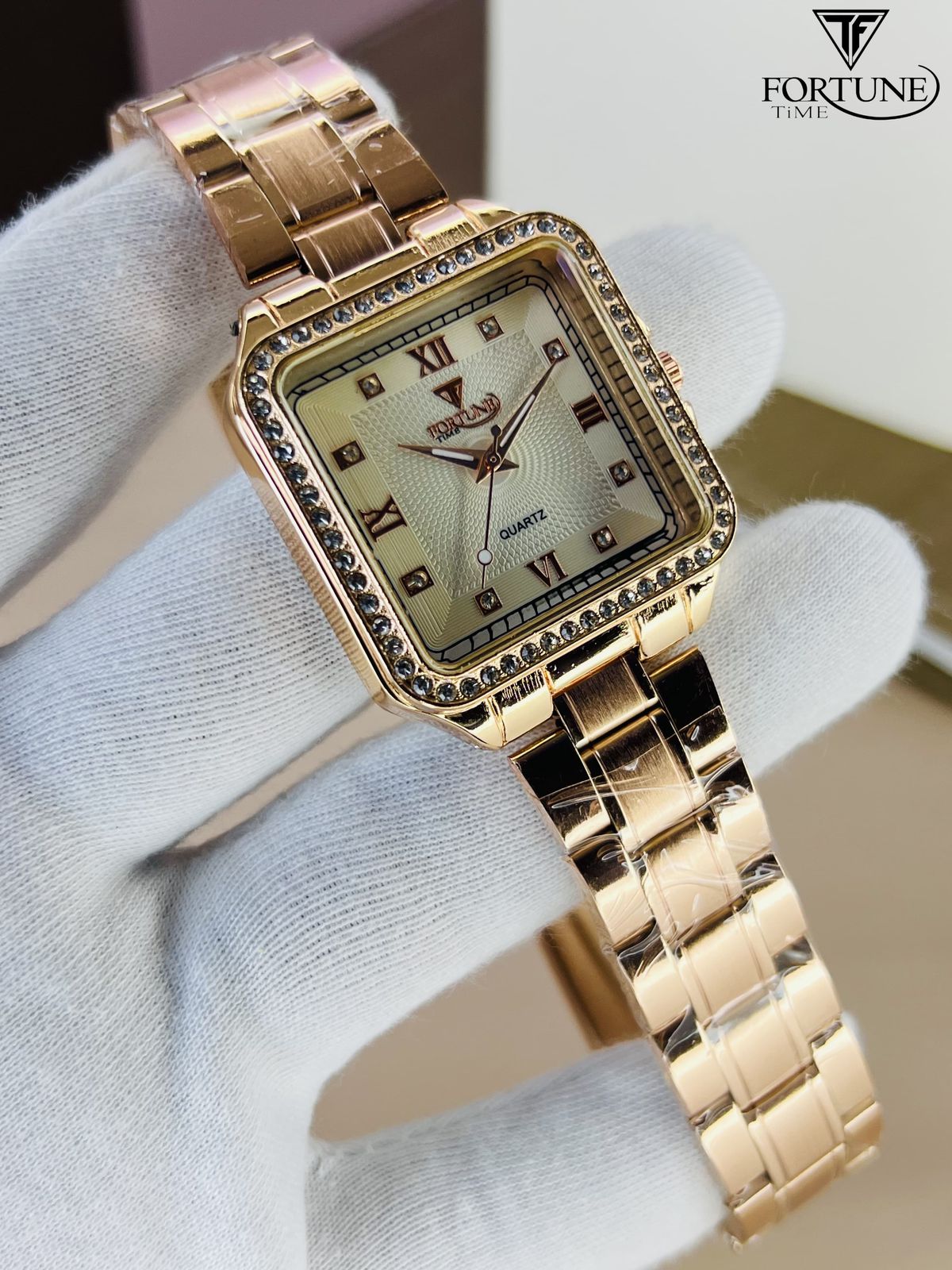 Crystal Quartz Watch